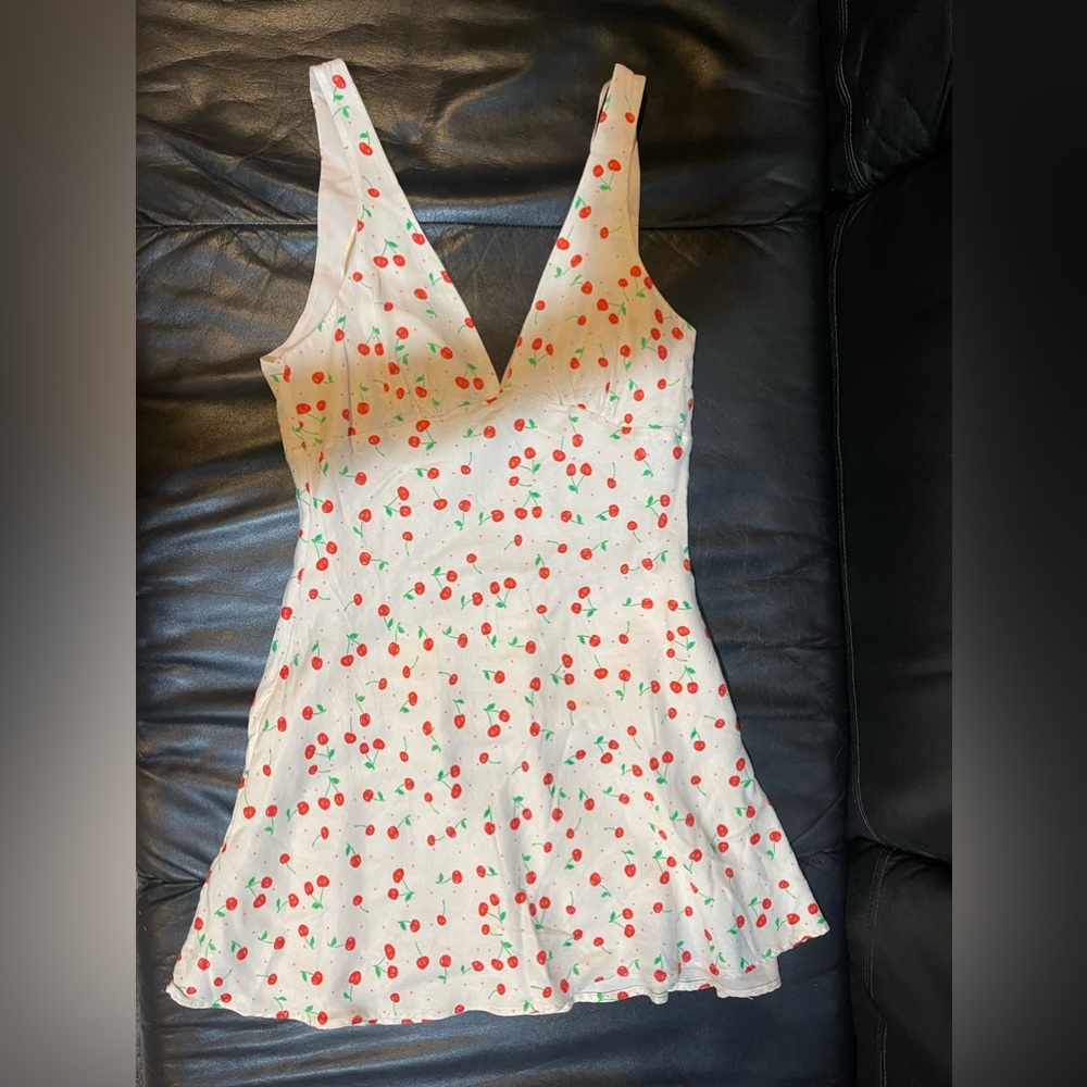 zara cherry dress